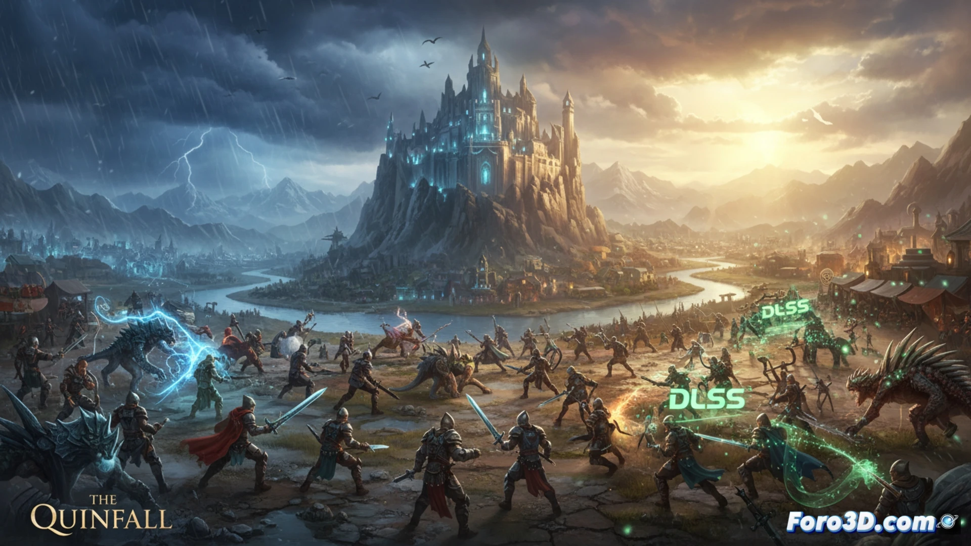 The Quinfall MMORPG Unity clima dinamico DLSS mundo abierto Vawraek Technology