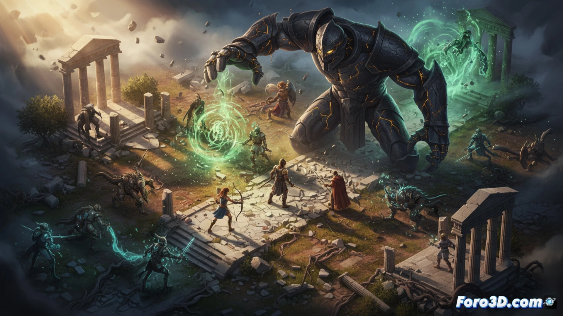 Titan Quest 2 con Unreal Engine 5, detalle gráfico en ARPG isométrico con iluminación Lumen y geometría Nanite