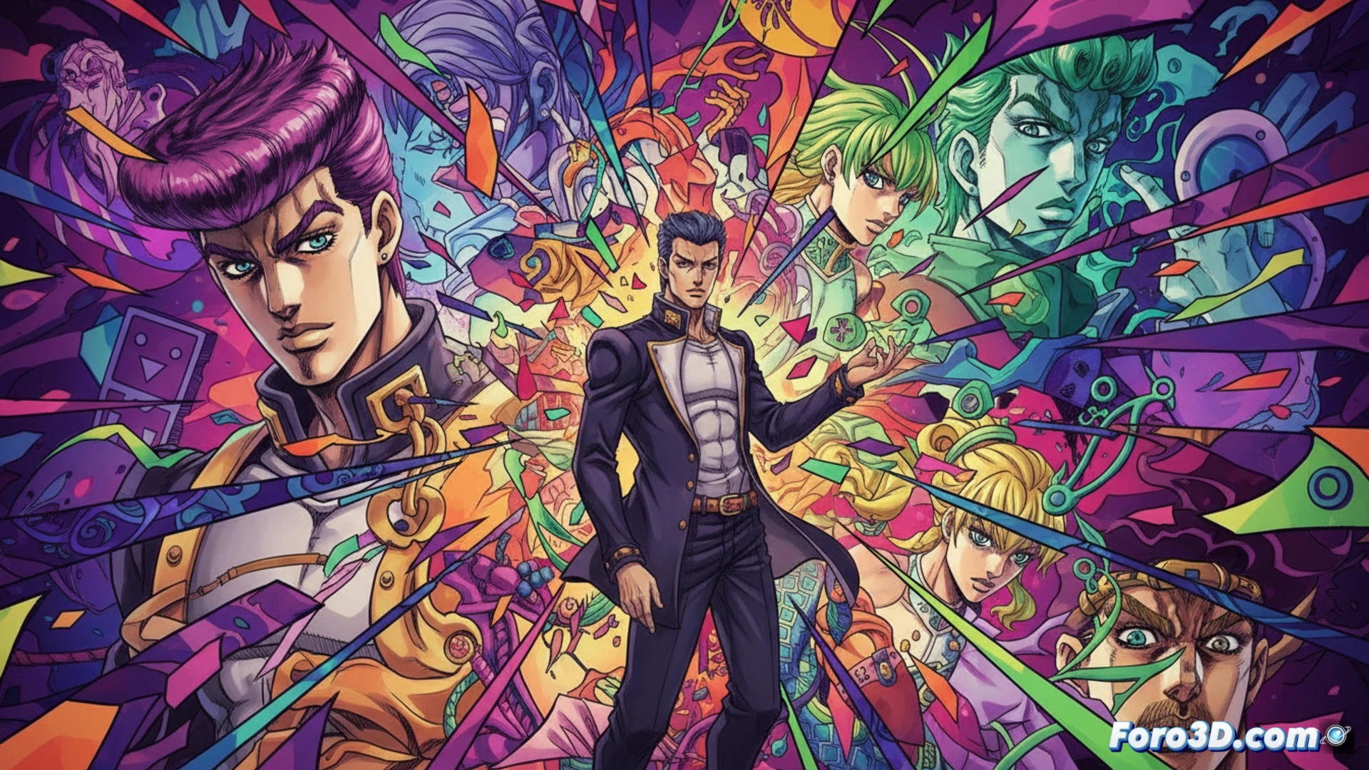 Toshiyuki Kato en acción: colores explosivos y encuadres caóticos animan a JoJo, con Diamond Is Unbreakable y Stone Ocean.