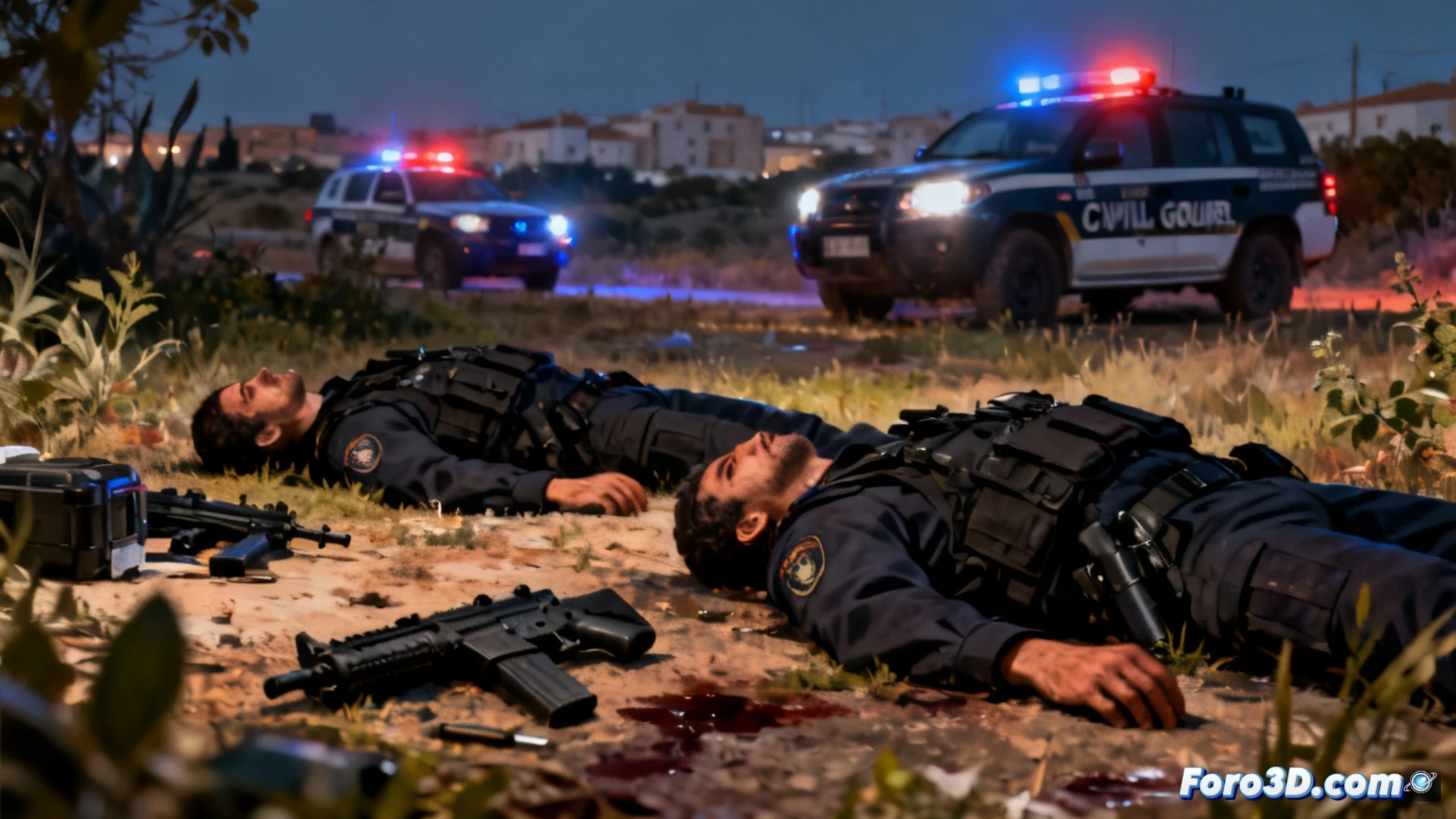 Dos guardias civiles caídos en la costa de Huelva durante un operativo antidroga, junto a compañeros heridos y el ministro del Interior lamentando la tragedia.