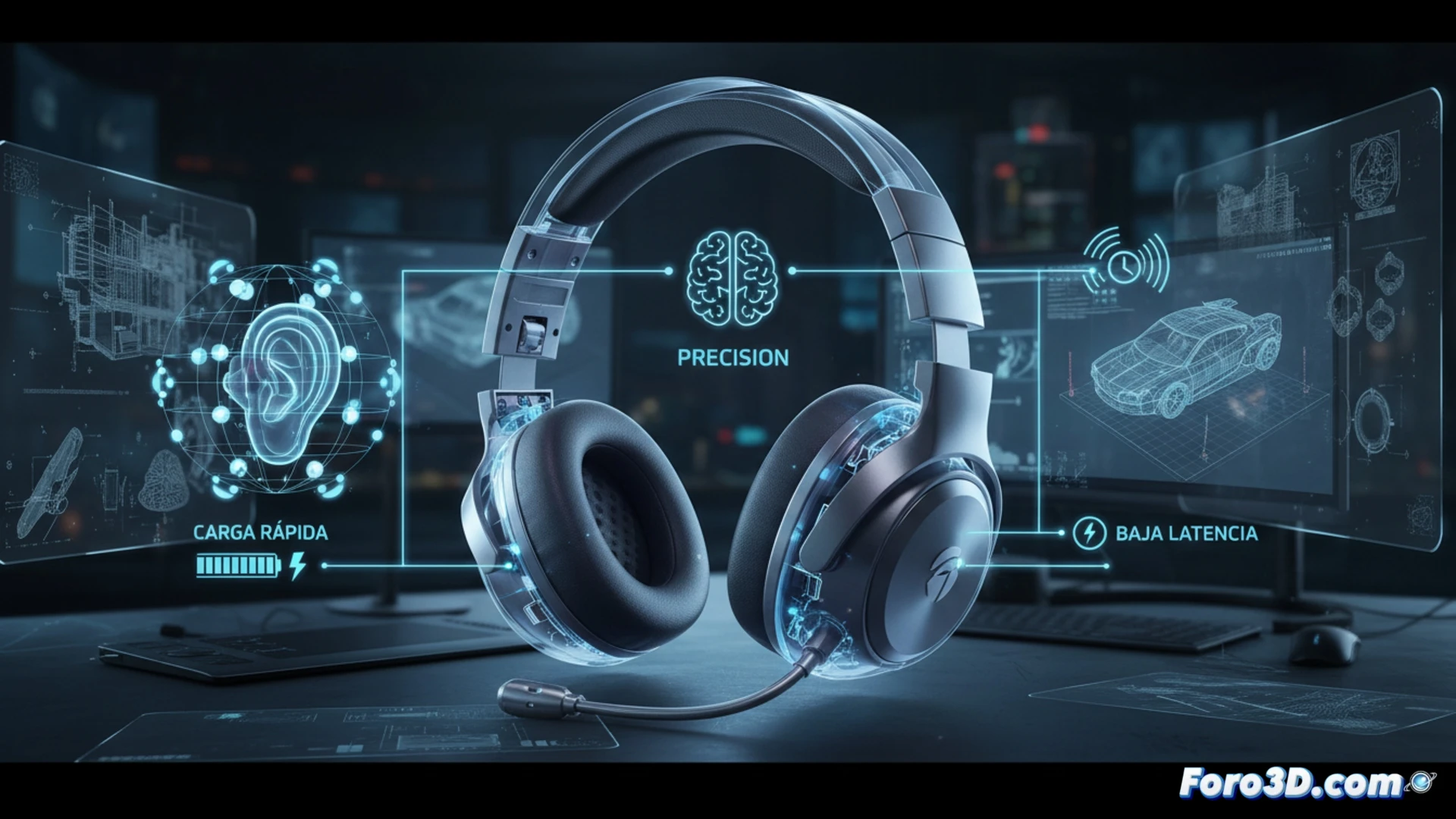 Auriculares Turtle Beach Stealth 700 Gen 3 con audio espacial para modelado 3D y simulacion profesional