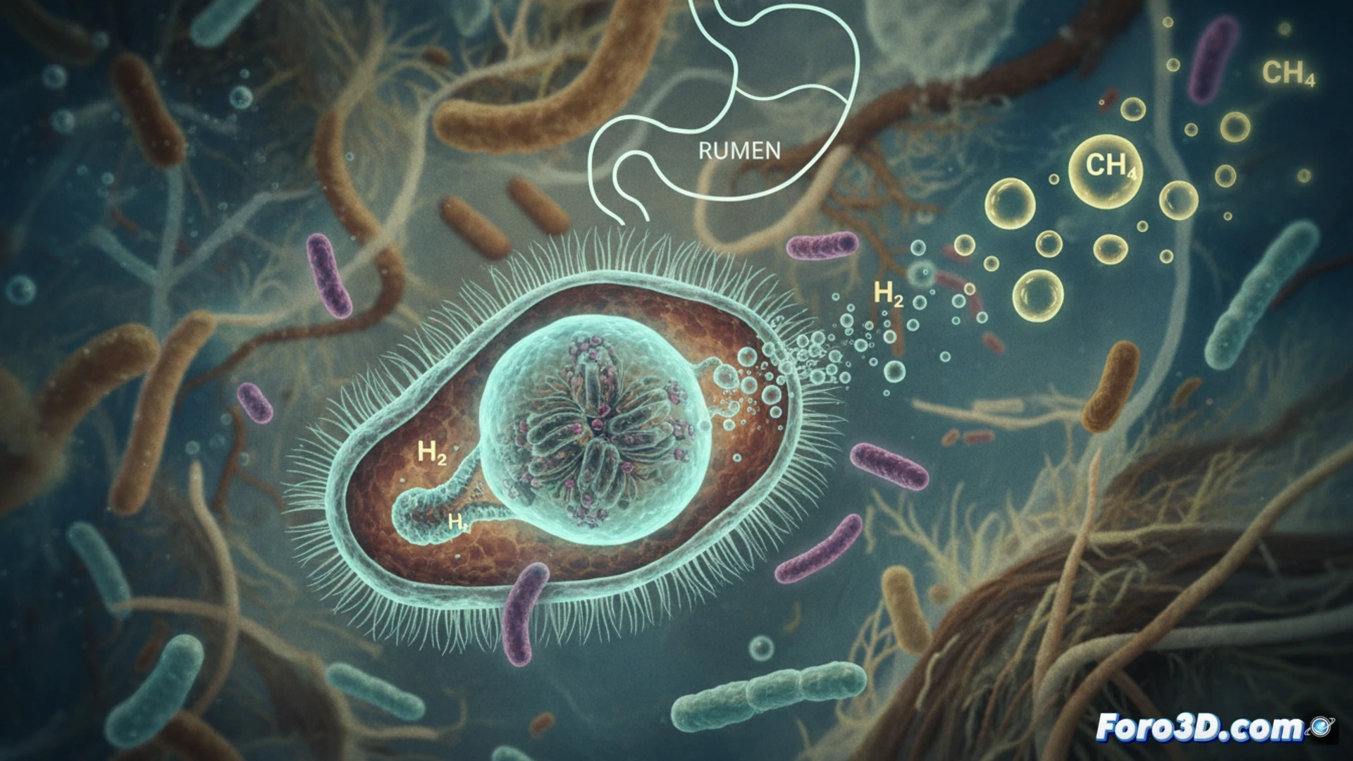 Ein Organell in Kühen öffnet die Tür zur Methankontrolle