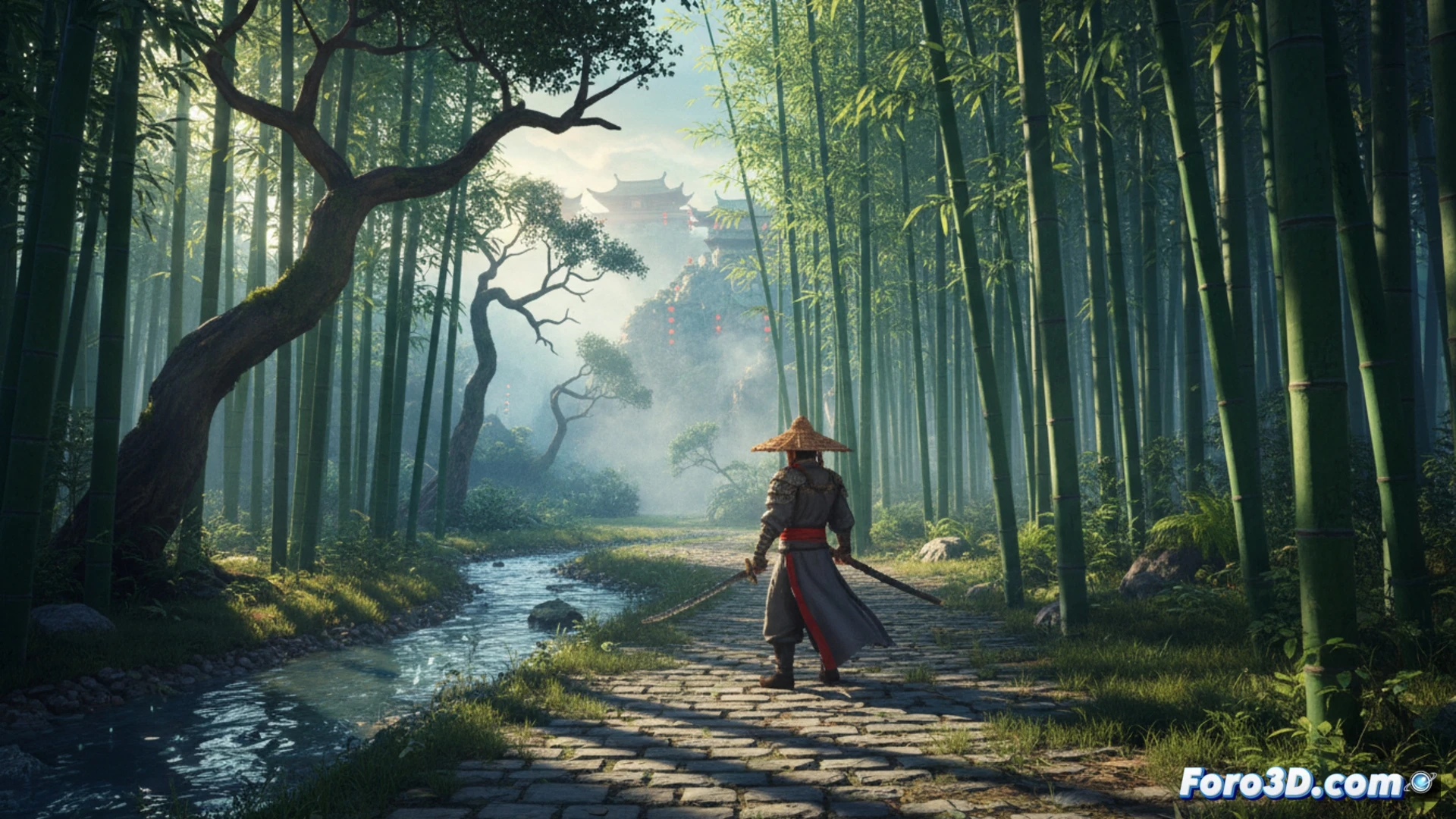 Wandering Sword juego HD-2D con Unreal Engine 4, sprites y entornos 3D iluminados