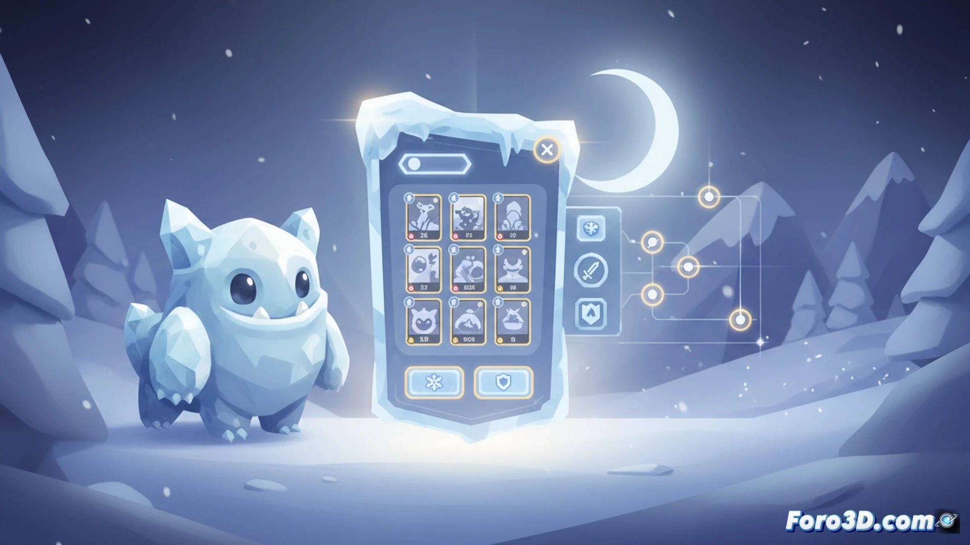 Captura de Wildfrost mostrando su interfaz limpia y personajes con estilo de ilustración digital en Unity