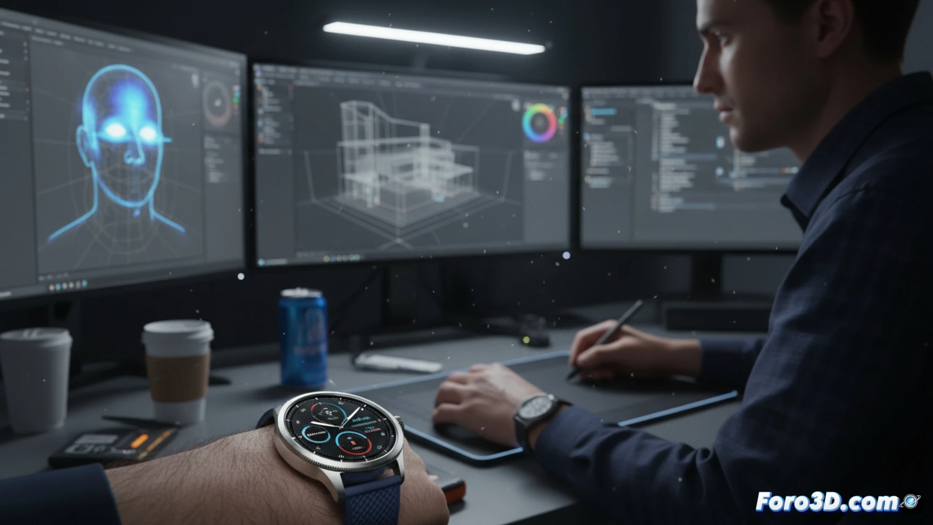 Withings ScanWatch Nova reloj hibrido lujo con sensores medicos para profesionales 3D