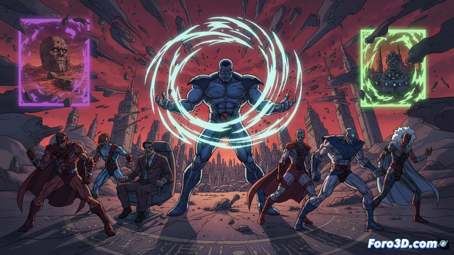X-Men 97 en 2026: Apocalipsis mutante altera la realidad con poderes psíquicos en un universo oscuro.