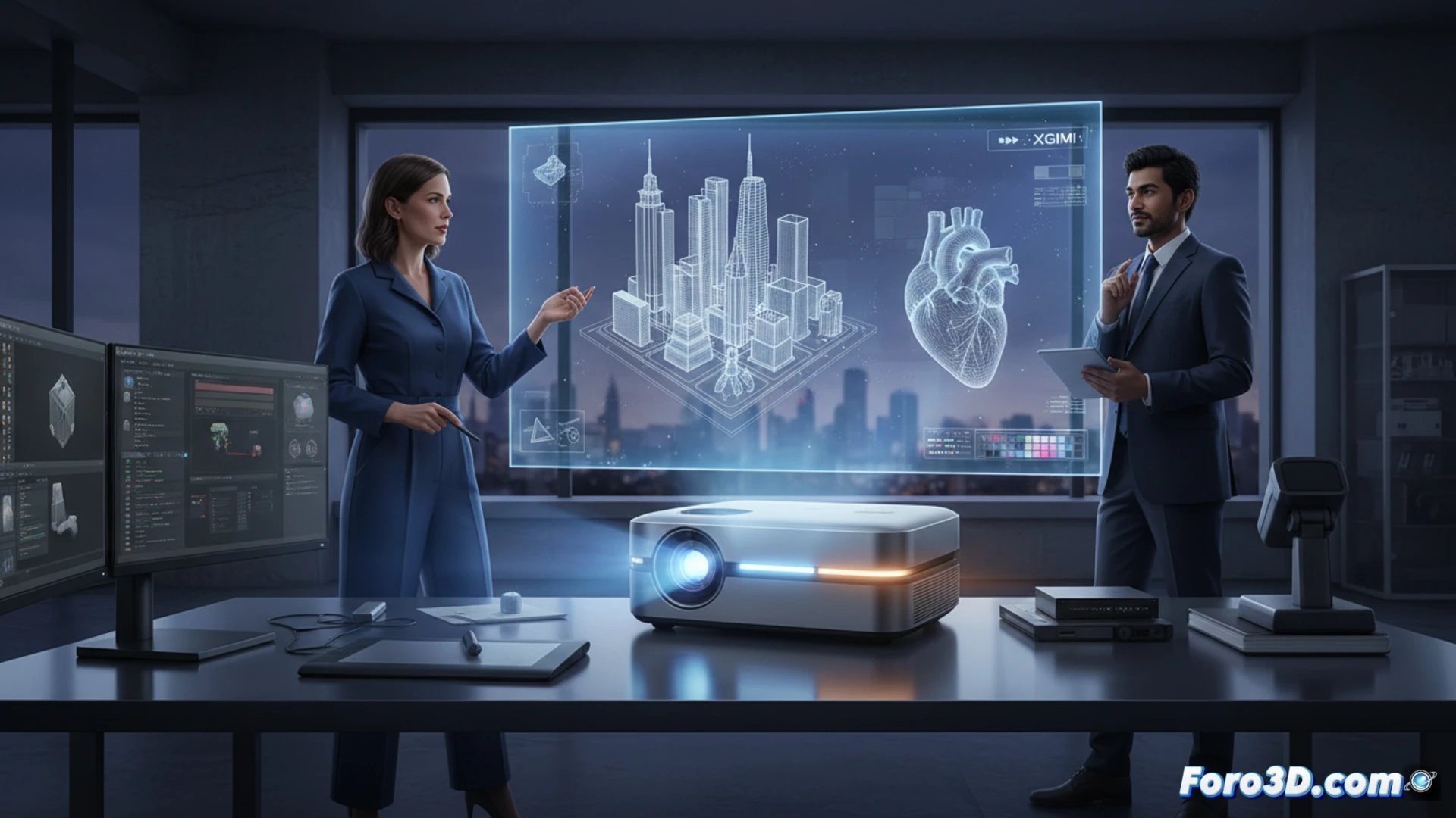 XGIMI HORIZON Ultra proyector 4K con tecnología láser y LED para revisión 3D y modelado