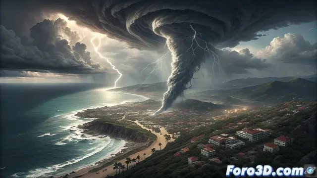 Alerta naranja en Málaga por sistema tormentoso extremo