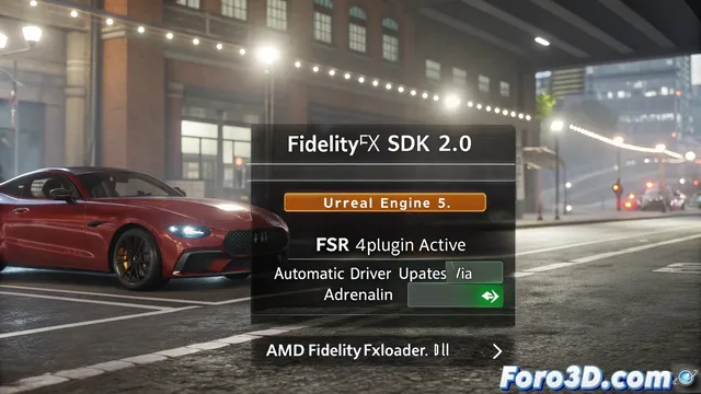AMD lanza FidelityFX SDK 2.0 con soporte para FSR 4 y plugin para Unreal Engine 5