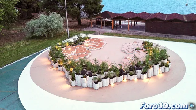 Anfiteatro floral en 3D que reinventa los espacios culturales en Venecia