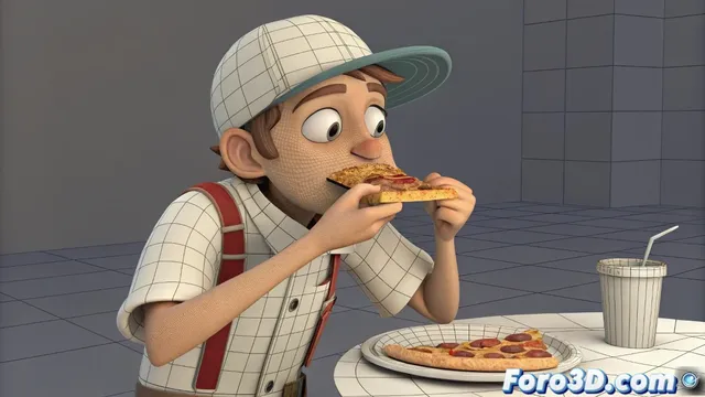 Tecnicas de animacion para simular comer y desprendimiento de comida en 3ds max