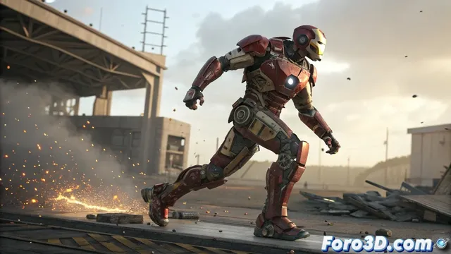 Cómo controlar la destrucción selectiva y animación de cabeza robótica en 3ds Max con V-Ray
