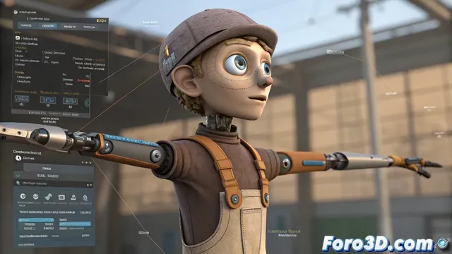 Animar un personaje tipo títere con controles en 3ds Max 2025