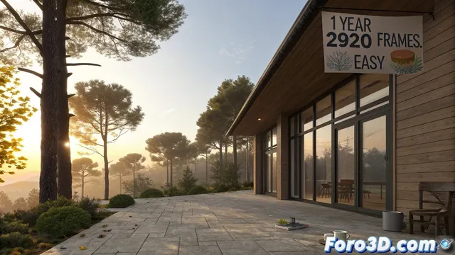 Cómo animar un año de luz solar en lapsos de 3 horas con VRay Daylight