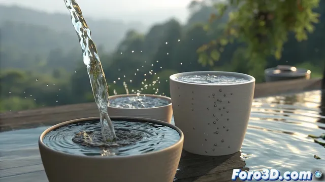 Creacion de agua realista con movimiento y distorsion en 3ds Max y Maya