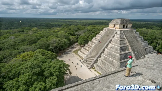 Recreación en Sony Vegas del descubrimiento del cementerio maya en Yucatán