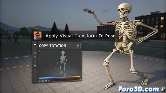 Solucionar problemas al aplicar transformaciones visuales en huesos