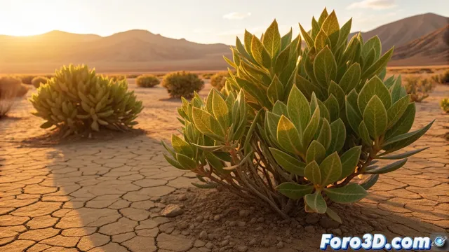 Arbustos extremófilos: adaptaciones al calor y la sequía