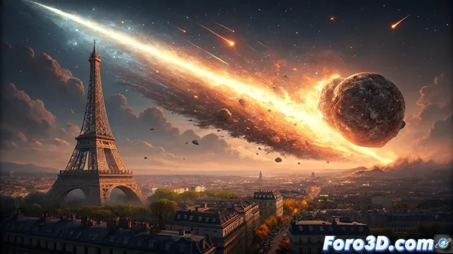 Recrear la explosión de un asteroide en Francia con 3ds Max