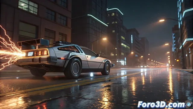 Back to the Future regresa a cines en 40 aniversario inspirando a artistas 3D