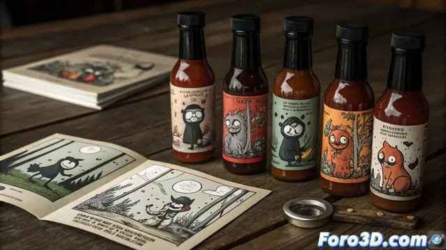 Salsas picantes inspiradas en el cómic Bajo los árboles donde nadie ve combinan dulzura y horror