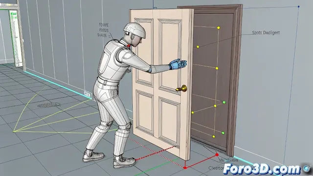Técnica profesional para animar un Biped abriendo puertas en 3ds Max