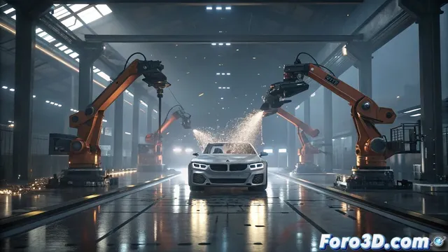 Robots que bailan en el VFX del comercial BMW Octowaltz por Untold Studios