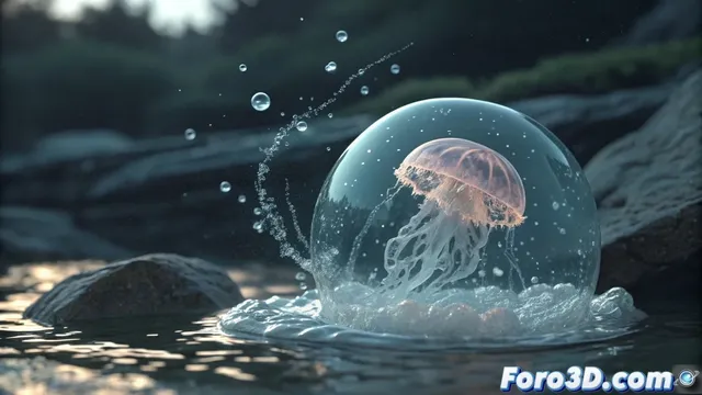 El arte de crear esferas de agua flotantes con movimiento orgánico en RealFlow