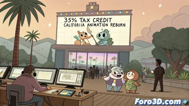 California revoluciona la industria con crédito fiscal del 35% para animación