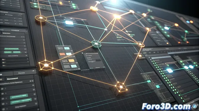 El sistema de caching en el graph editor de Meshroom