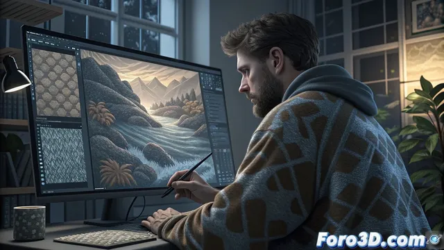Krita y su modo wrap around para texturas sin costuras
