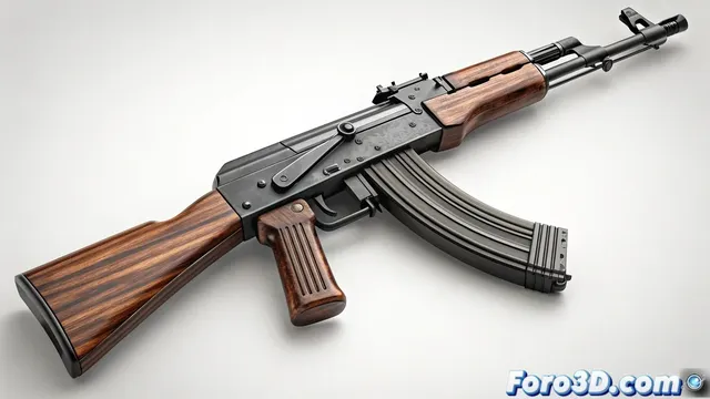 El AK-74: fusil de asalto soviético y su modelado 3D
