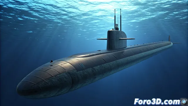 El submarino nuclear clase Ohio: características y modelado 3D