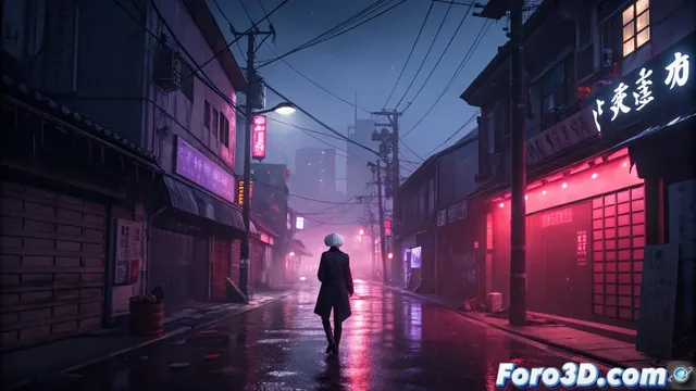 Recreando el estilo visual de Tokyo Ghoul en 3D: técnicas cinematográficas para renders oscuros