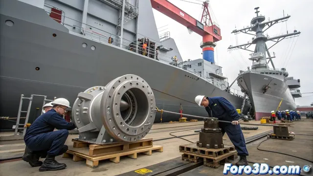 Impresión 3D de componentes navales críticos reduce costes y plazos de reparación