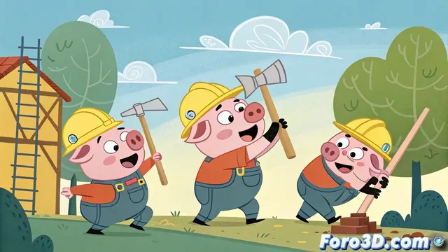 Piggy Builders lleva la animación infantil a la obra de construcción