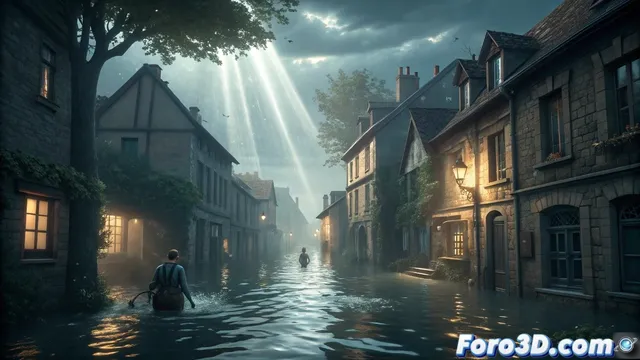 Creando un pueblo sumergido en CGI para la serie Surface por CGEV