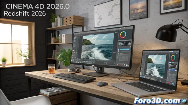Novedades de Cinema 4D 2026 con mejoras en líquidos y duplicación