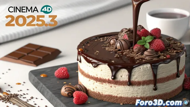 Novedades en Cinema 4D 2025.3: Simulación líquida y soporte para UDIMs