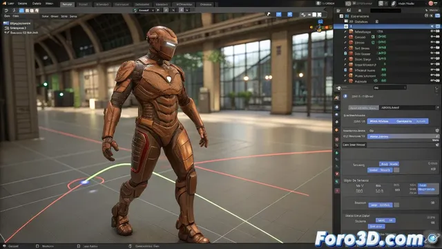 Evitar errores de rigging y deformación al animar personajes en Blender