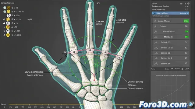 Guía Avanzada de Rigging Biomecánico para Manos