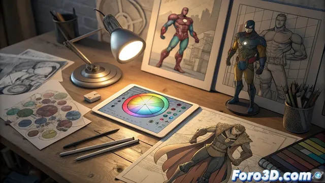 Color y luz para el dibujante: La biblia del colorista de cómics