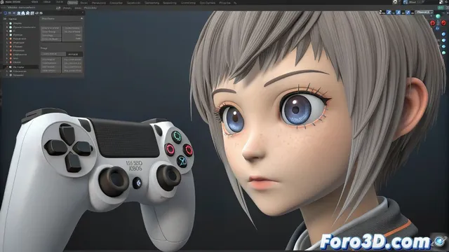 Control del movimiento del iris con huesos en cinema 4d usando xpresso
