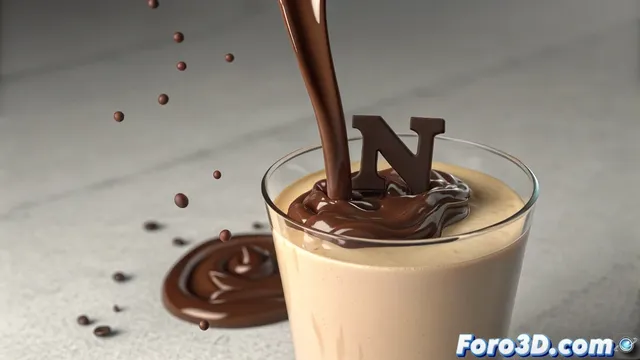 Crear hilo de chocolate que forme letras en RealFlow