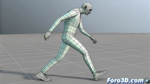 Correccion de foot slip en animaciones biped con motion flow en 3ds max