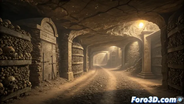 Las catacumbas de parís: recreando el laberinto de seis millones de esqueletos en cityengine