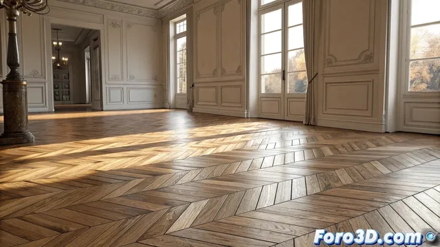 Creación de texturas de parquet realistas con nodos procedurales en Blender