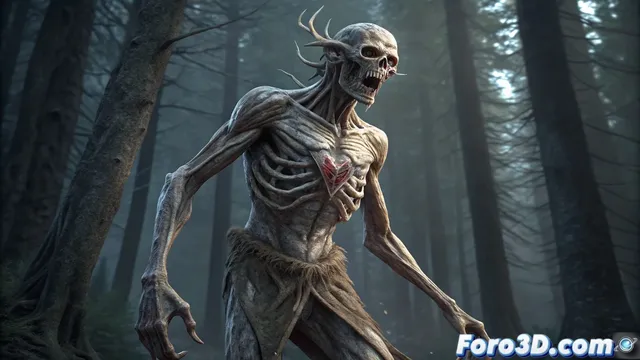 El wendigo del folclore algonquino: Criatura del hambre insaciable