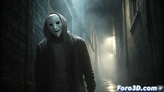 El hombre de la máscara de porcelana: creación y simbolismo en arte 3D