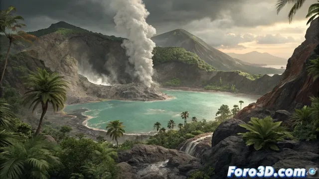 Creando el lago hirviente de dominica en lumion: guía de fenómeno geotérmico